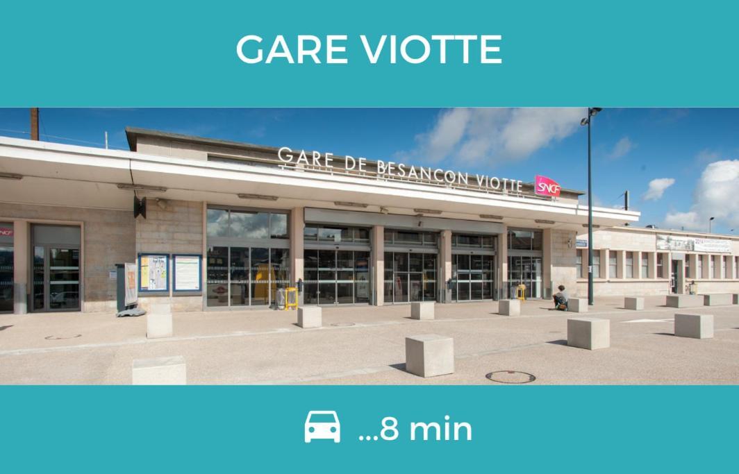 Nouveau - Grande Terrasse - L'Horloge - Calme - Home-One Besancon Luaran gambar